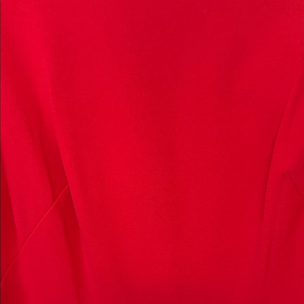 Calvin Klein Collection Red Ruffled Jumpsuit - Picture 3 of 7